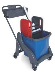 Planet Takarítókocsi műanyag 2 x 25 liter UPE803 Planet kék/piros (62207)