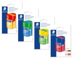 STAEDTLER Hegyező, kétlyukú, STAEDTLER "511 006", vegyes színek (TS512006B)