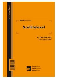 Pátria Nyomtatvány Szállítólevél 50x2 lapos tömb A/5 álló (B.10-70/V/2/S)