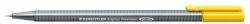 STAEDTLER Tűfilc, 0, 3 mm, STAEDTLER "Triplus 334", sárga (TS3341) - irodasziget