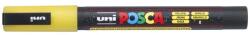 uni Dekormarker 0, 9-1, 3mm, Uni-Posca PC-3ML csillámló sárga (62836) - irodasziget