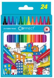 Connect Rostirón, filctoll készlet, Connect, kerek test, 24 klf. szín (305597) - irodasziget