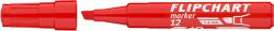 ICO Flipchart marker vízbázisú 1-4mm, vágott Artip 12 piros (9580002004)