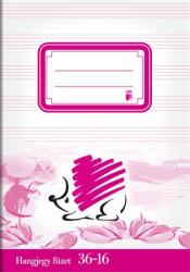 ICO Füzet, tűzött, A5, hangjegy, 16 lap, ICO "Süni (TICSU3616)