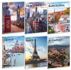 Ars Una Füzet iskolai A4, 40lap, vonalas Ars Una CITYSCAPE 10db/csomag (62708)