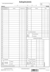 Pátria Nyomtatvány Áruforgalmi jelentés 50x3 lapos tömb A/4 álló (B.22-19)
