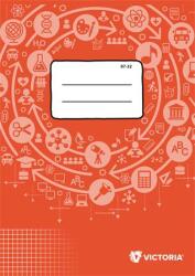 Victoria Füzet, tűzött, A4, kockás, 32 lap, VICTORIA PAPER Circle "87-32 (ISVF8732U)