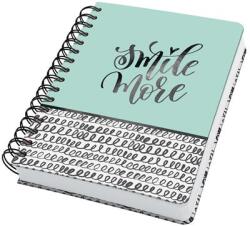 Sigel Spirálfüzet, 168x215 mm, pontrácsos, 120 lap, keményfedeles, SIGEL "Jolie", Curly Mint (SIJN623)