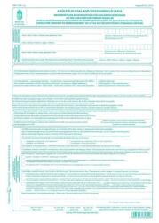 IMN A külföldi utas adó-visszaigénylő lapja (B.APEH.1396)