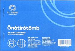 Bluering Önátírótömb A6, 50x2lap, franciakockás Bluering® (ONATA650X2) - irodasziget