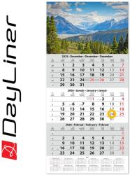 Dayliner Speditőr naptár 1 tömb, 3 hónap SP-1 330 × 670 mm, fehér lapokkal Hegy Dayliner 2026 (581830)