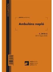 Pátria Nyomtatvány Ambuláns napló 50x2 lapos tömb A/5 álló (C.3410-5)