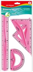 Keyroad Vonalzó készlet 30 cm, flexibilis 4 db/bliszter Keyroad vegyes színek (38551)