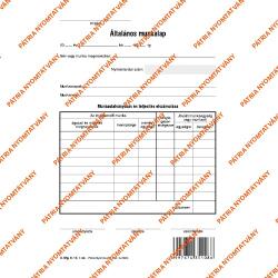 Pátria Nyomtatvány Általános munkalap A/4 fekvő (D.MG.6-13)