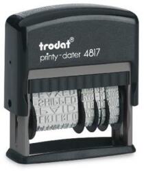 TRODAT Dátum- és szövegbélyegző, 12 féle szöveggel, TRODAT "4817 (IT4817) - irodasziget