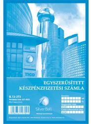 Pátria Egyedi Készpénzfizetési számla egy ÁFÁ-s A/5 50x2 lapos SilverBall (327-0023)