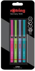 rOtring Tűfilc készlet, 0, 4 mm, ROTRING "Liner", 4 különböző szín (R2166331)