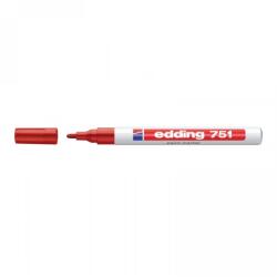 edding Lakkmarker 1-2mm, kerek Edding 751 piros (7580097002) - irodasziget