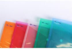 BLUERING Irattartó tasak A5, PP patentos Bluering® transzparens kék (5999093852571) - irodasziget