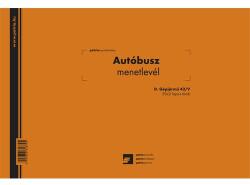 Pátria Nyomtatvány Autóbusz menetlevél 50x2 lapos tömb A/4 fekvő (D.GEPJ.42/V)