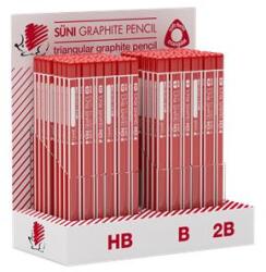 ICO Grafitceruza display, HB, B, 2B, háromszögletű, ICO "Süni (TICGDS)