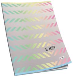 Connect Füzet A4, 40lap, kockás 80g. papír, glitteres Connect (402470)