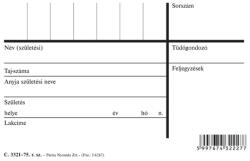 Pátria Nyomtatvány Röntgen tüdőkataszter tasak 160x120 mm (C.3321-75)