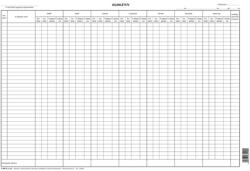 Pátria Nyomtatvány Jelenléti ív 2x36 fő nyilvántartására 420x295 mm (C.60-2)