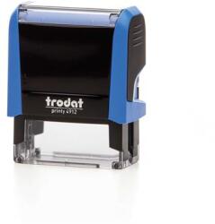 TRODAT Bélyegző, TRODAT "Printy 4912", kék ház, fekete párnával (IT4912K) - irodasziget