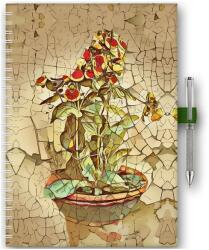 Dayliner Határidőnapló InSpiral A5 heti, fehér lapokkal Bloom Dayliner 2026 (57807) - irodasziget