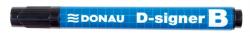 DONAU Táblamarker, 2-4 mm, kúpos, DONAU "D-signer B"", fekete (D7372FK) - irodasziget