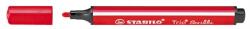 STABILO Filctoll, 1, 5-2 mm, rugós hegy, STABILO "Trio Scribbi", piros (TST368948) - irodasziget