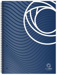 BLUERING Spirálfüzet A4, 80lap, perforált lyukasztott Bluering® vonalas (BR897732) - irodasziget