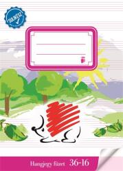 ICO Füzet, tűzött, A5, hangjegy, 16 lap, ICO "Süni Sulikész (TICSUSK3616)