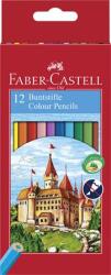 Faber-Castell Színes ceruza készlet, hatszögletű, FABER-CASTELL "Classic", 12 különböző szín (TFC120112)