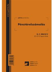 Pátria Nyomtatvány Pénztárelszámolás 25x2+2 lapos tömb A/5 álló (D.F.200/D/V)