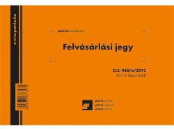 Pátria Nyomtatvány Felvásárlási jegy (mezőgazdasági termékfelvásárlás/szolgáltatás igénybevétel bizonylata) 50x3 lapos tömb A/5 (D.E.480/A/2012)