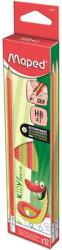 Maped Írástanuló grafitceruza radírral, HB, háromszögletű, MAPED "Kidy Learn", 12 darab (IMA853601)