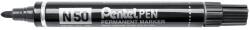 Pentel Alkoholos marker fém testű 4, 3mm kerek hegyű N50-AE Pentel Extreme fekete (N50AE)