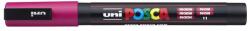 uni Dekormarker, 0, 9-1, 3 mm, UNI "Posca PC-3M", fukszia (TUPC3MFU)