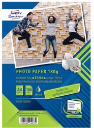 AVERY Fotópapír 210x297mm 180g 100 ív/doboz fényes Avery fehér (42995) - irodasziget