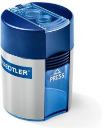 STAEDTLER Hegyező, kétlyukú, tartályos, STAEDTLER "512", kék (TS512001)