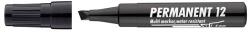 ICO Alkoholos marker, 1-4 mm, vágott, ICO "Permanent 12", fekete (TICP12FK) - irodasziget
