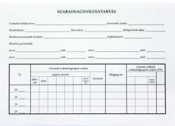 Bluering Szabadságnyilvántartás A5, B. 18-50 (37501) - irodasziget