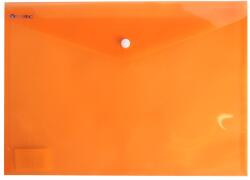 BLUERING Irattartó tasak A4, PP patentos Bluering® transzparens narancs (5999093852533) - irodasziget