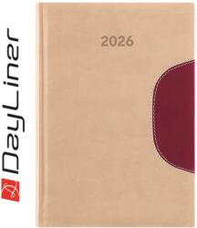 Dayliner Határidőnapló Memphis B5 heti, fehér lapokkal bézs-padlizsán Dayliner 2026 (57827) - irodasziget