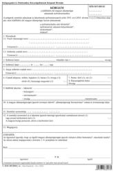 Pátria Nyomtatvány Kérelem a külföldön élő magyar állampolgár adatainak nyilvántartásához 2 lapos garnitúra A/4 álló (C.0243-105/2004)