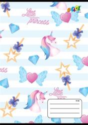 Victoria Füzet, tűzött, A5, vonalas, 32 lap, 1. osztály, COOL BY VICTORIA, "Princess", "14-32 (ISVFC48)