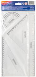 Nebulo Vonalzó készlet, 4 db-os, 30 cm-es vonalzóval, Nebulo (VK430)