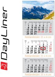 Dayliner Speditőr naptár 3 tömb, 3 hónap Maxi Classic 350 × 820 mm, fehér lapokkal Hegy Dayliner 2026 (58214)